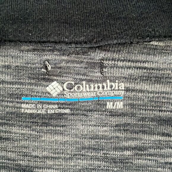 COLUMBIA women’s gray and black full zip track gym jacket two pockets size M - Picture 7 of 13